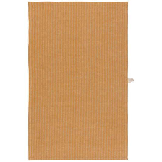 Ochre Stripe Linen-Cotton Dishtowel