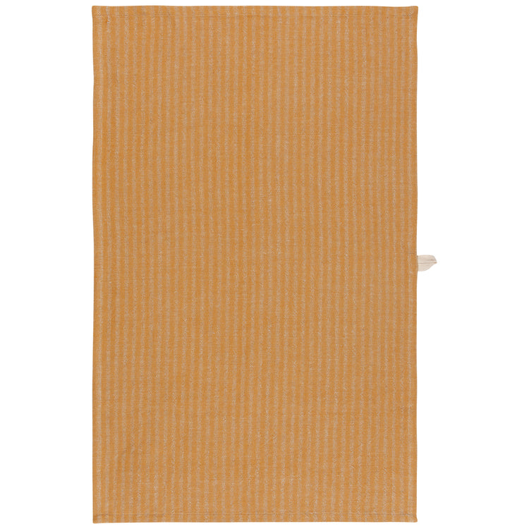 Ochre Stripe Linen and Cotton Dishtowel