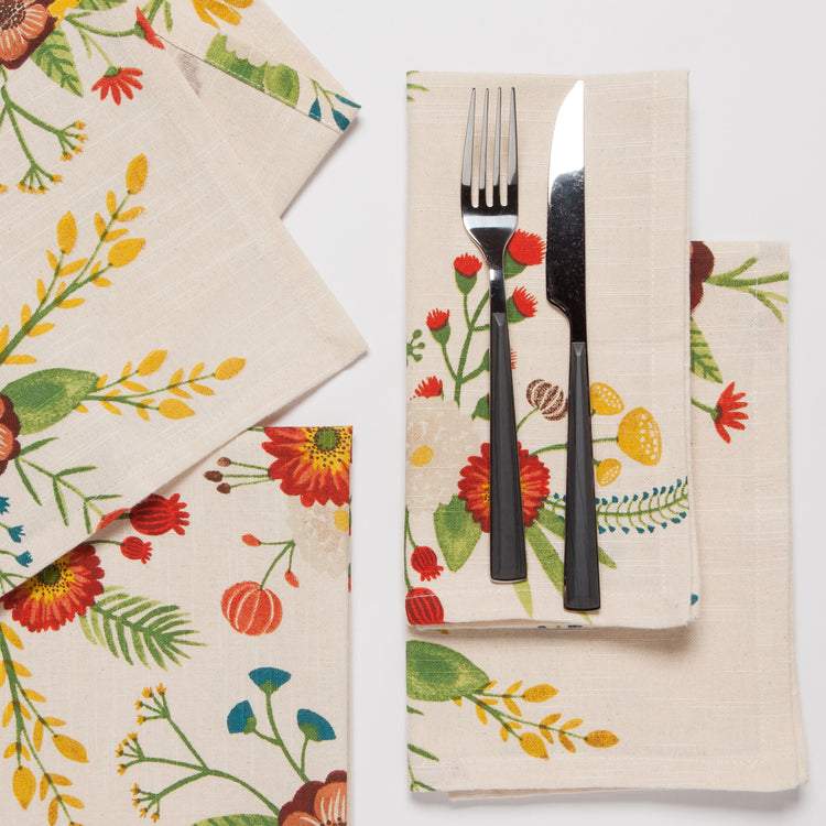 Goldenbloom Printed Napkins Set of 4