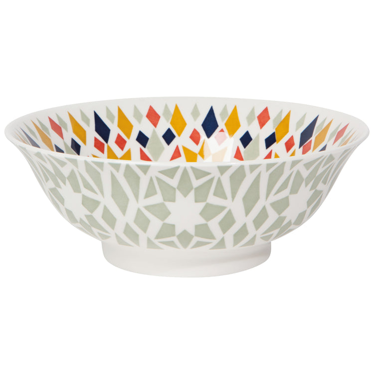 Kaleidoscope Stamped Bowl Large 8 inch