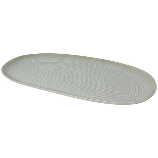 Aquarius Sage Oval Platter 15 Inch