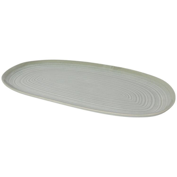Aquarius Sage Oval Platter 15 Inch