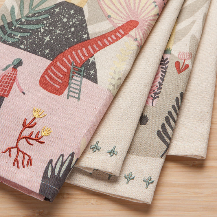 Far And Away Dishtowels Set of 2