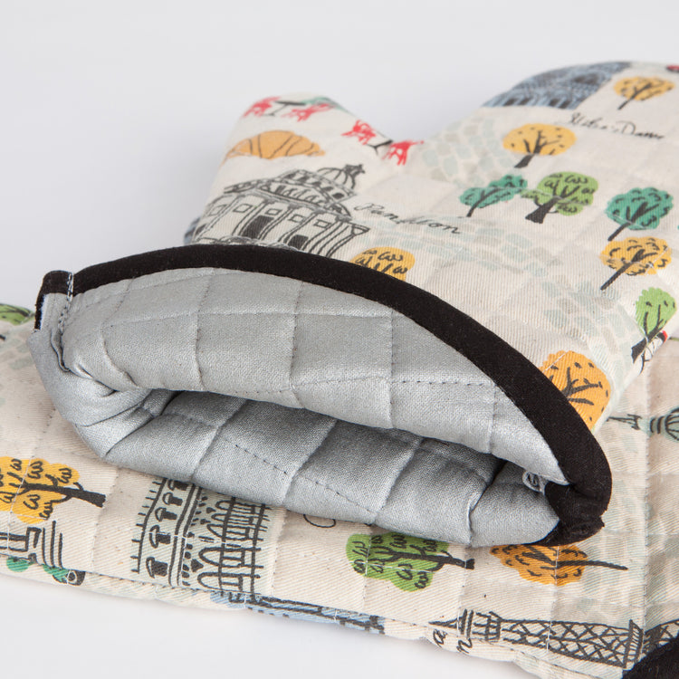 Meet Me In Paris Quilted Oven Mitt