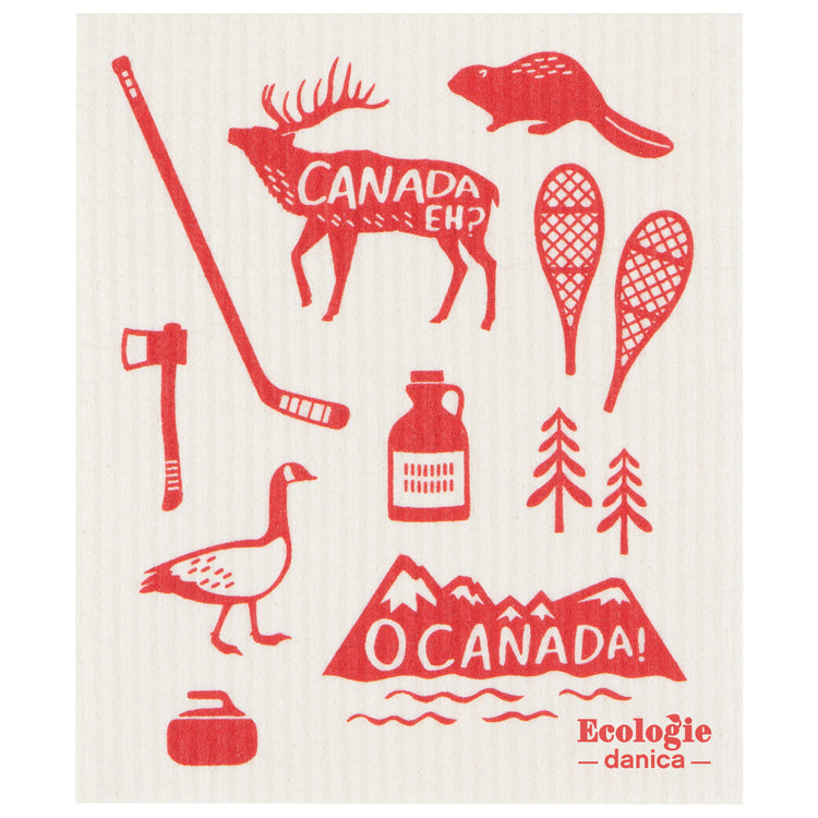 O Canada Swedish Sponge Cloth