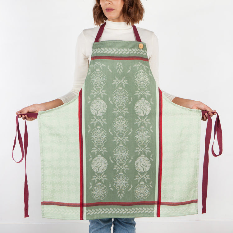 Good Tidings Christmas Jacquard Apron