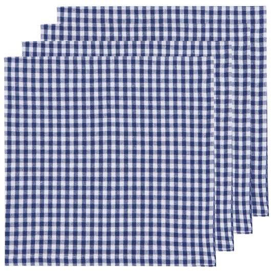 Second Spin Blue Gingham Napkins Set of 4