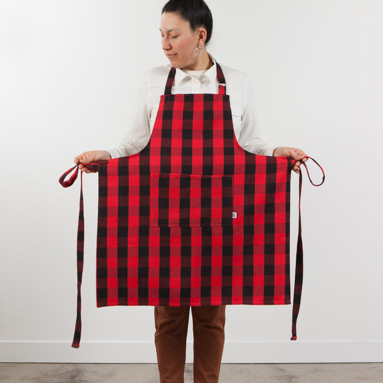 Buffalo Check Cotton Chef's Apron