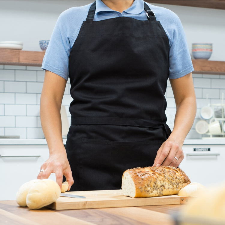 Solid Black Oversized Mightly Apron