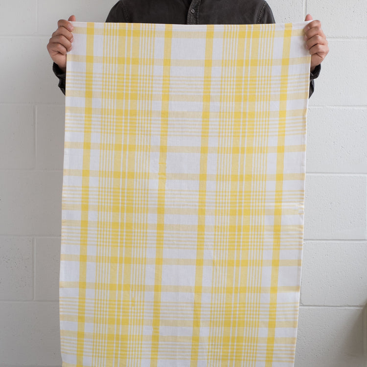 Jumbo Lemon Yellow Dishtowels Set of 3