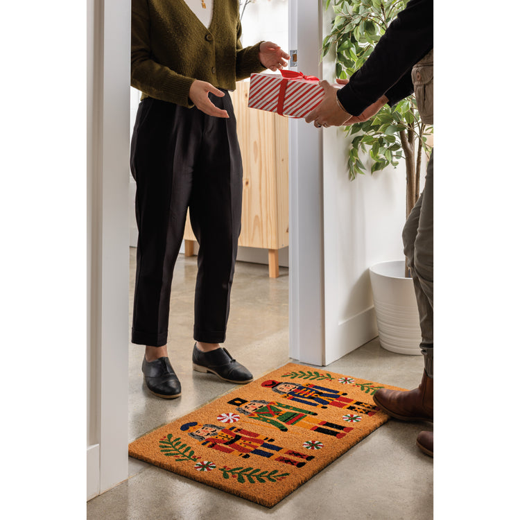 Nutcracker Christmas Doormat