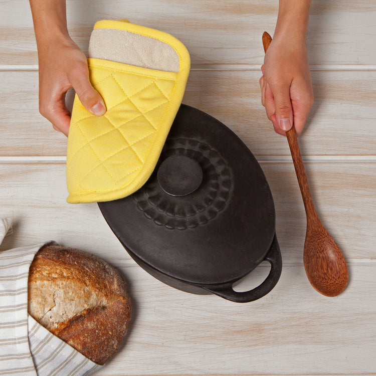 Superior Lemon Yellow Pocket Potholder