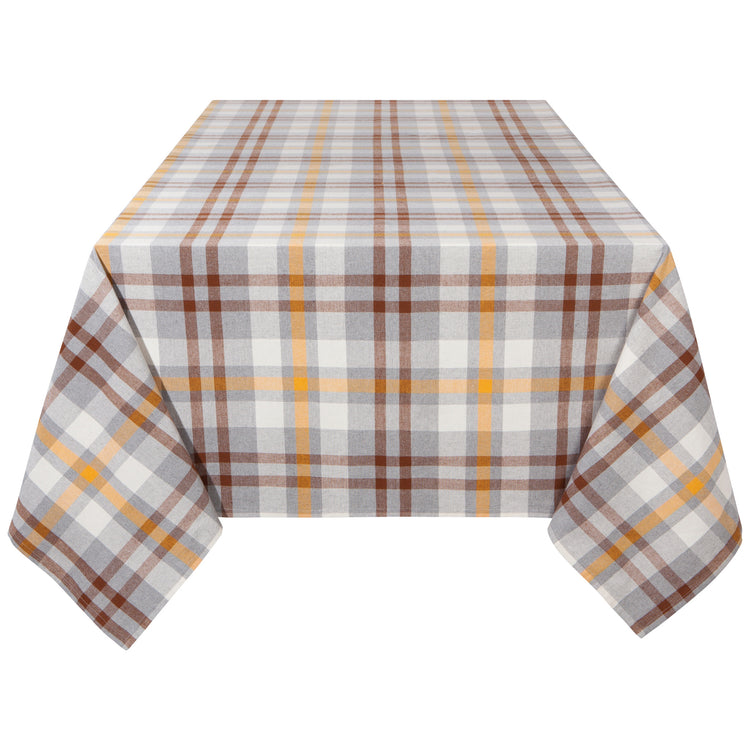 Second Spin Plaid Maize Tablecloth 90 x 60 inches