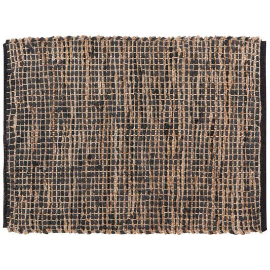 Cooper Black Leather Chind Run 2 x 3 Ft