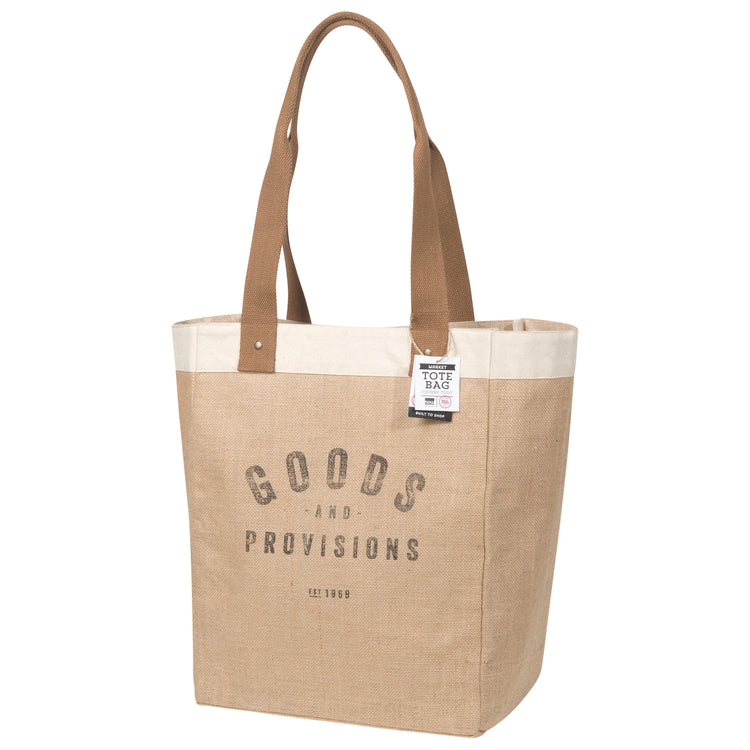 Goods And Provisions Shopping Tote Laminated Lining