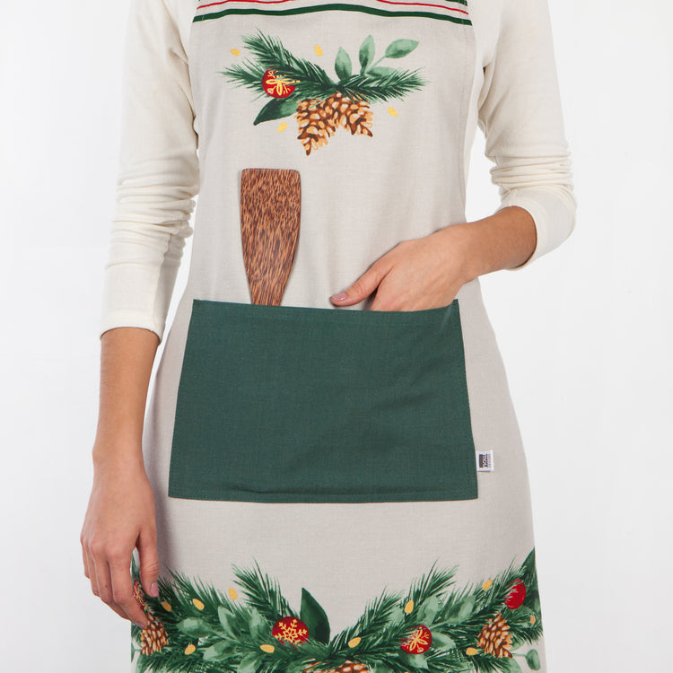 Deck The Halls Cotton Chef's Apron