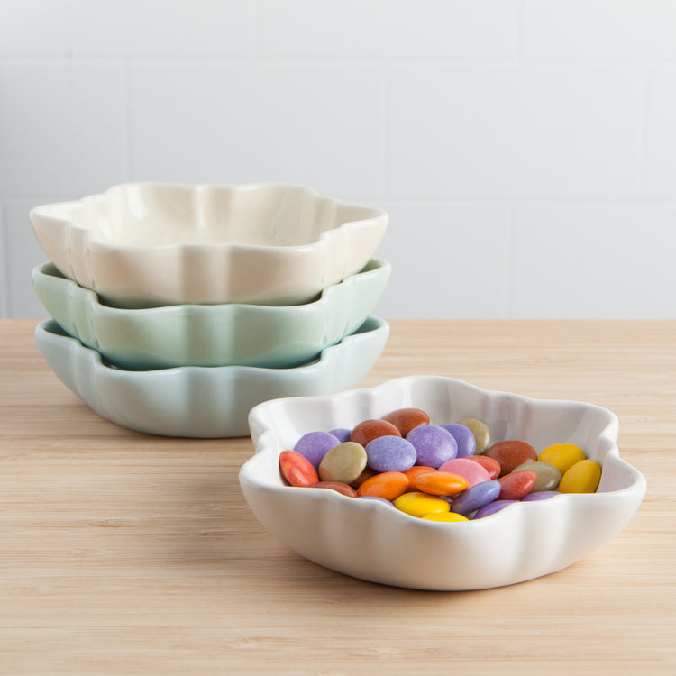 Snowflakes Dipping Dishes Set of 4