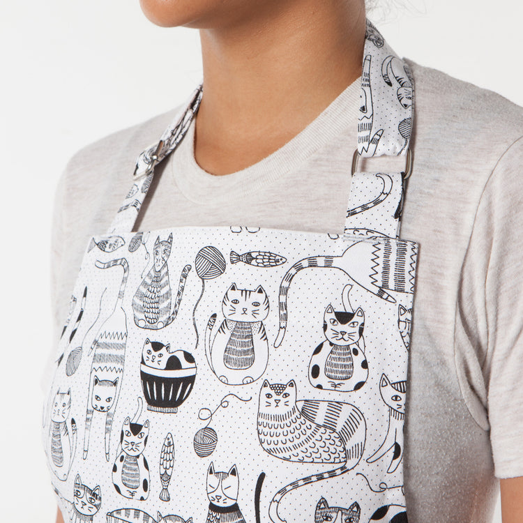 Purr Party Chef's Cotton Apron