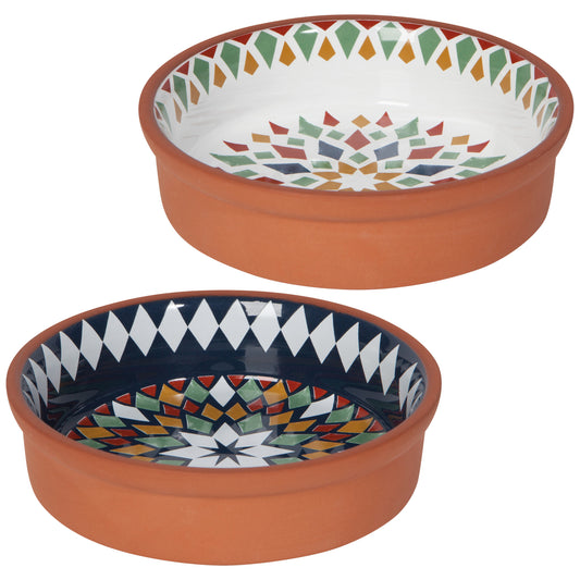 Kaleidoscope Terracotta Small Dishes Set of 2