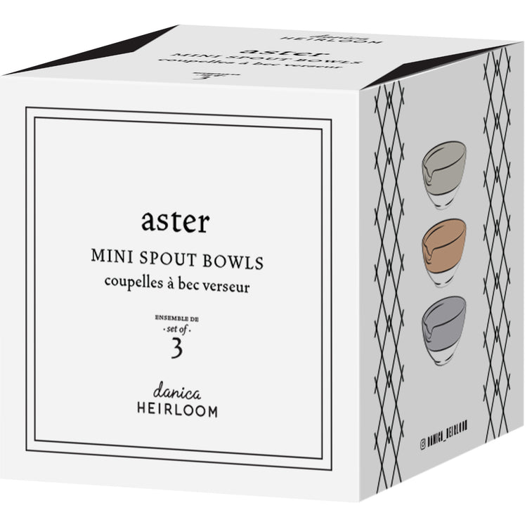 Aster Mini Spout Bowl Set of 3