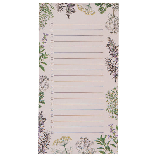Garden Herbs List It Magnetic Notepad