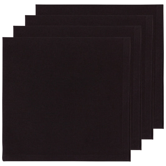Spectrum Napkins Black Set of 4