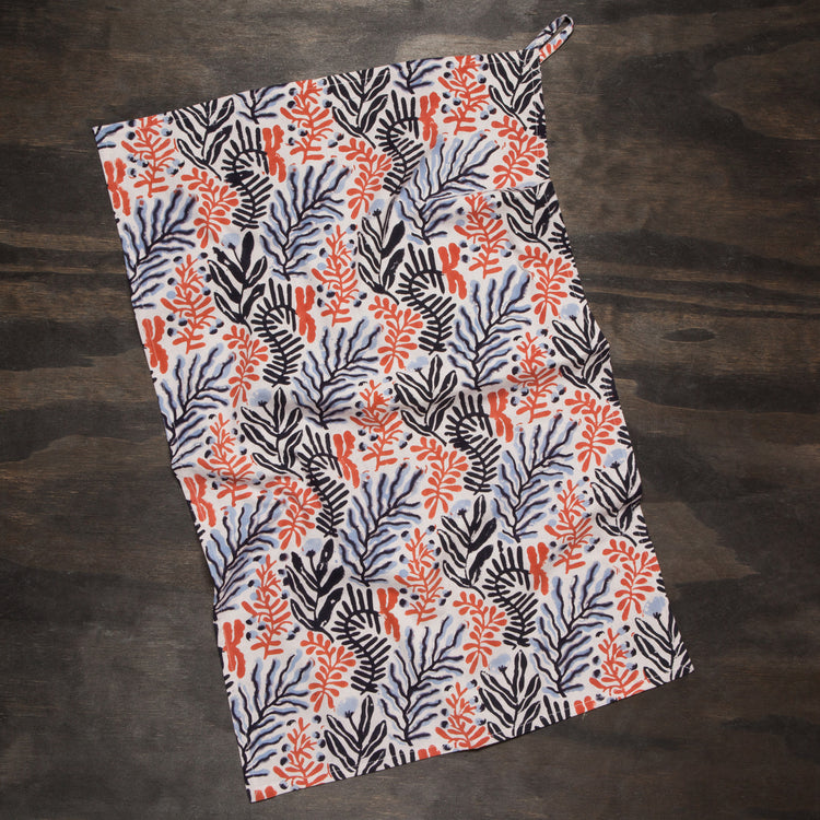 Entwine Block Print Dishtowel