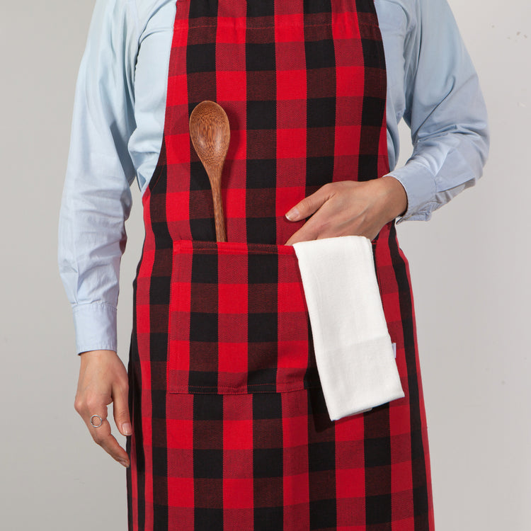 Buffalo Check Cotton Chef's Apron