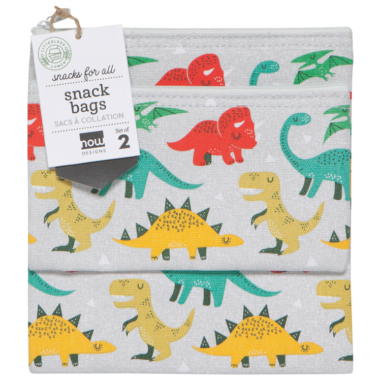 Dandy Dinos Snack Bags Set of 2