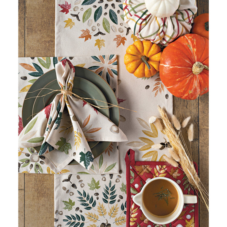 Fall Foliage Table Runner 72 Inches