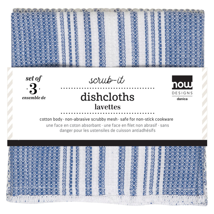 Scrub-It Royal Blue Dishcloths Set of 3