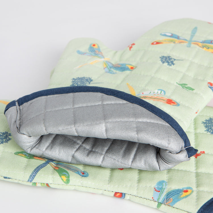 Dragonfly Quilted Oven Mitt