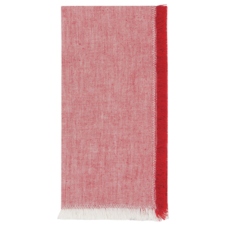 Chili Red Chambray Napkins Set of 4