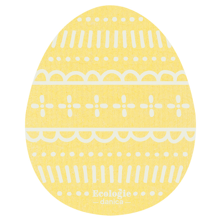 Easter Eggs Shaped Swedish Dishcloths Set of 3