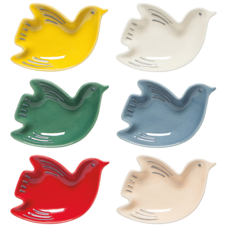Bird Shaped Pinch Bowl Set of 6