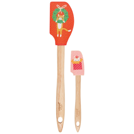 Let it Meow Christmas Silicone Spatulas Set of 2
