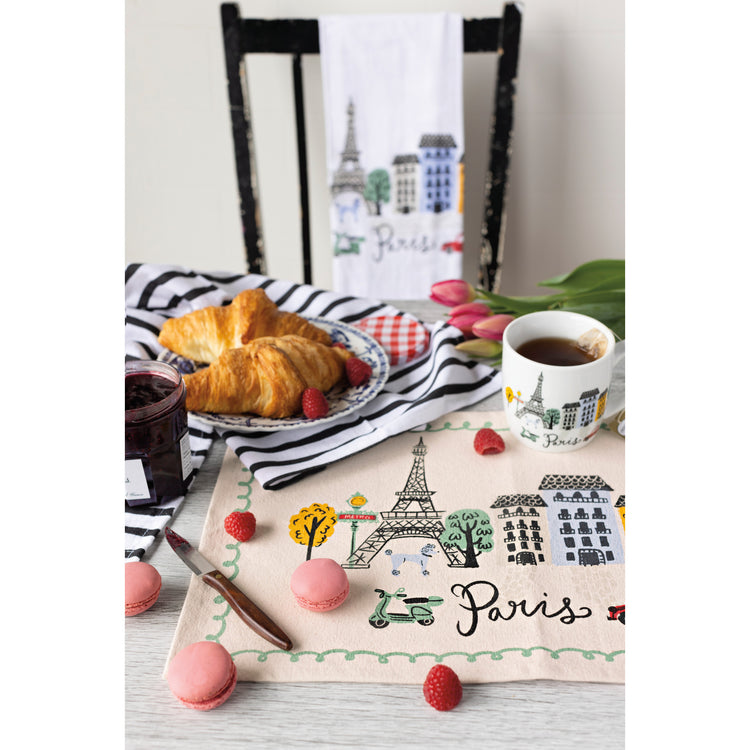 Meet Me In Paris Bakers Floursack Dishtowel Set of 3