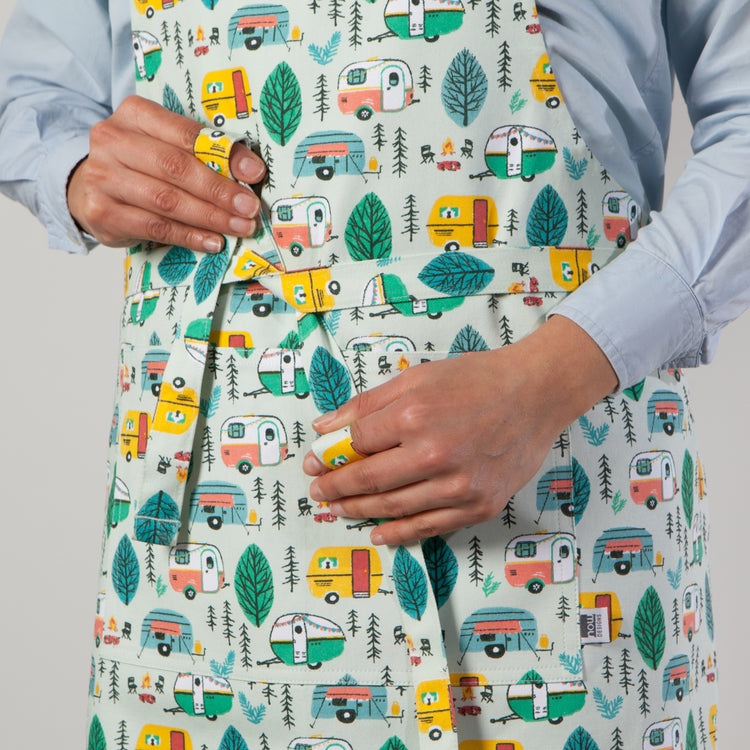 Happy Camper Cotton Chef Apron