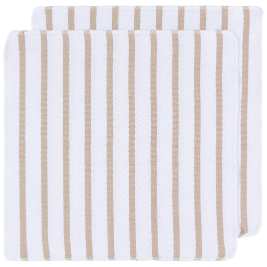 Basketweave Sandstone Dishcloths Set of 2