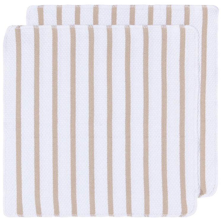 Basketweave Sandstone Dishcloths Set of 2