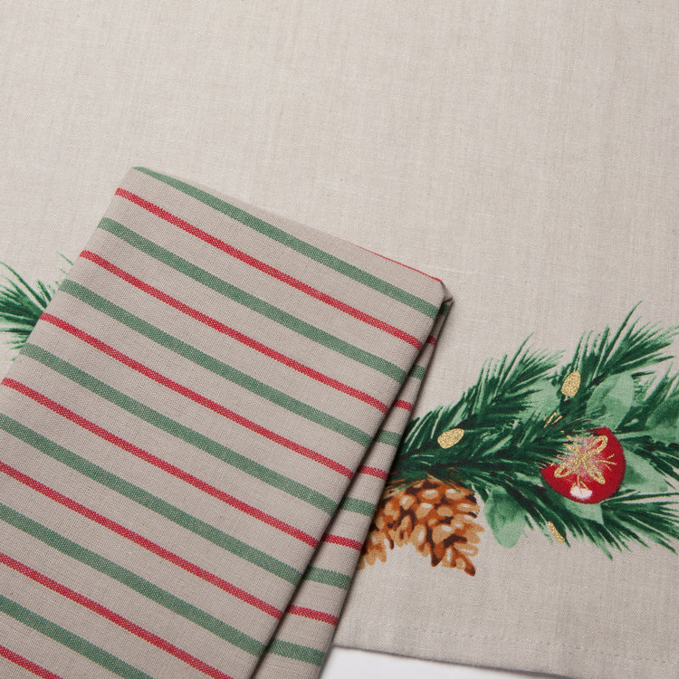 Deck The Halls Coordinated Dishtowels Set of 2