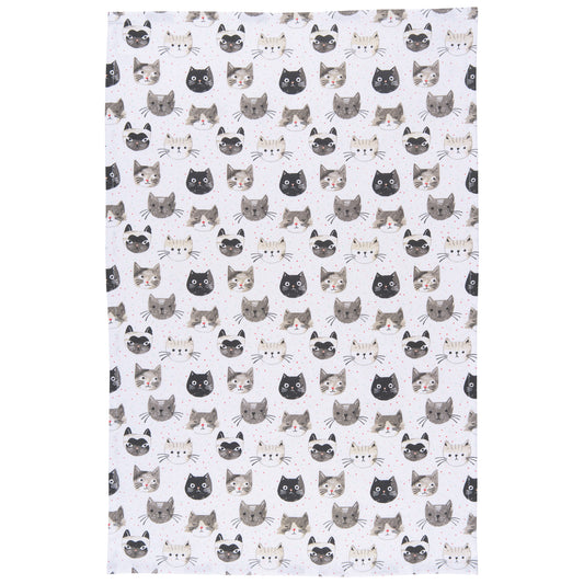 Cats Meow Cotton Dishtowel