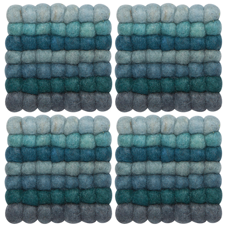 Lagoon Dot Coasters Set of 4