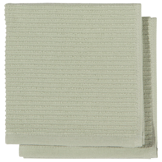 Ripple Sage Green Dishcloths Set of 2