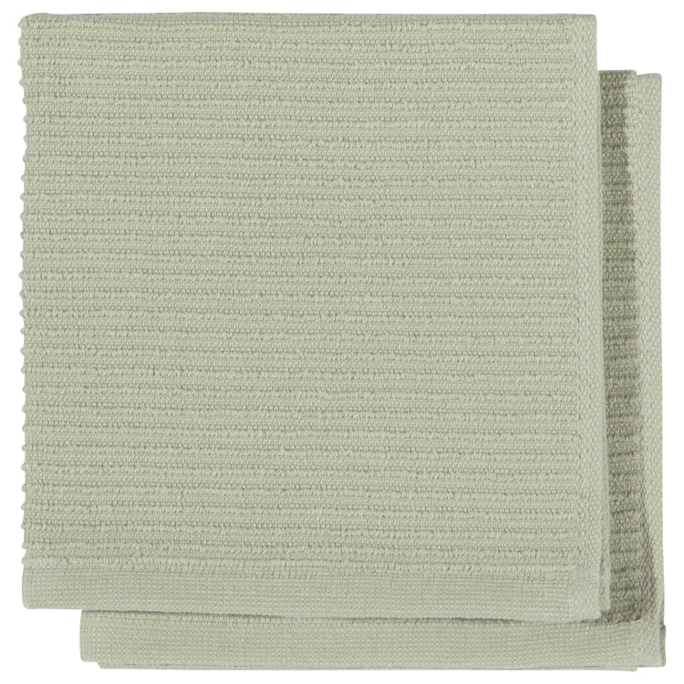 Ripple Sage Green Dishcloths Set of 2