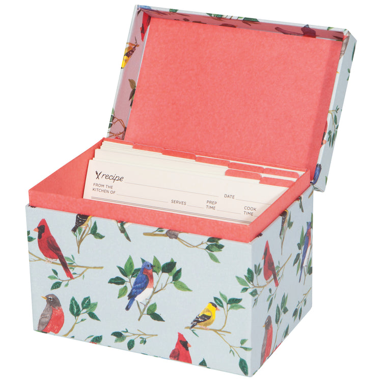 Birdsong Recipe Card Box