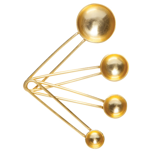 Stainless Steel Gold Measuring Spoon Set of 4