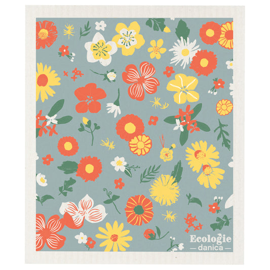 Flowers Of The Month Swedish Sponge Cloth