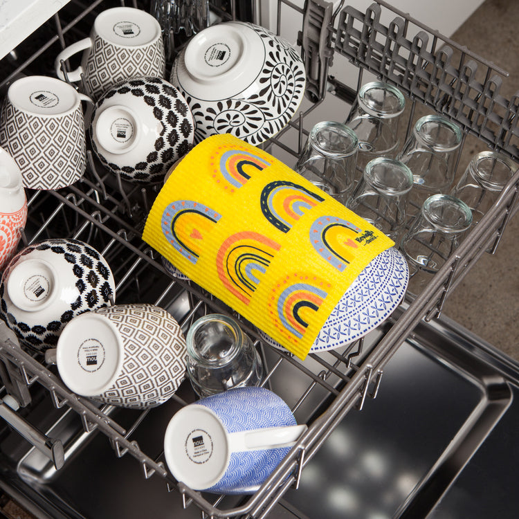 Rainbows Swedish Dishcloth