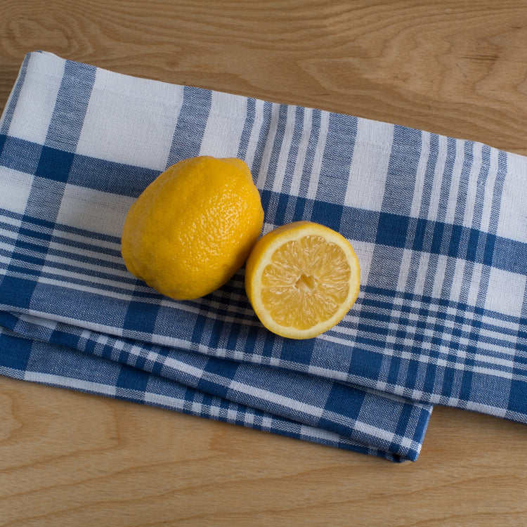 Royal Blue Jumbo Dishtowels Set of 3